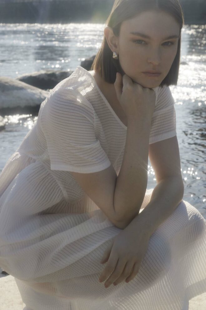 WAVE DRESS MIDI | STRIPES | PRE-ORDER
