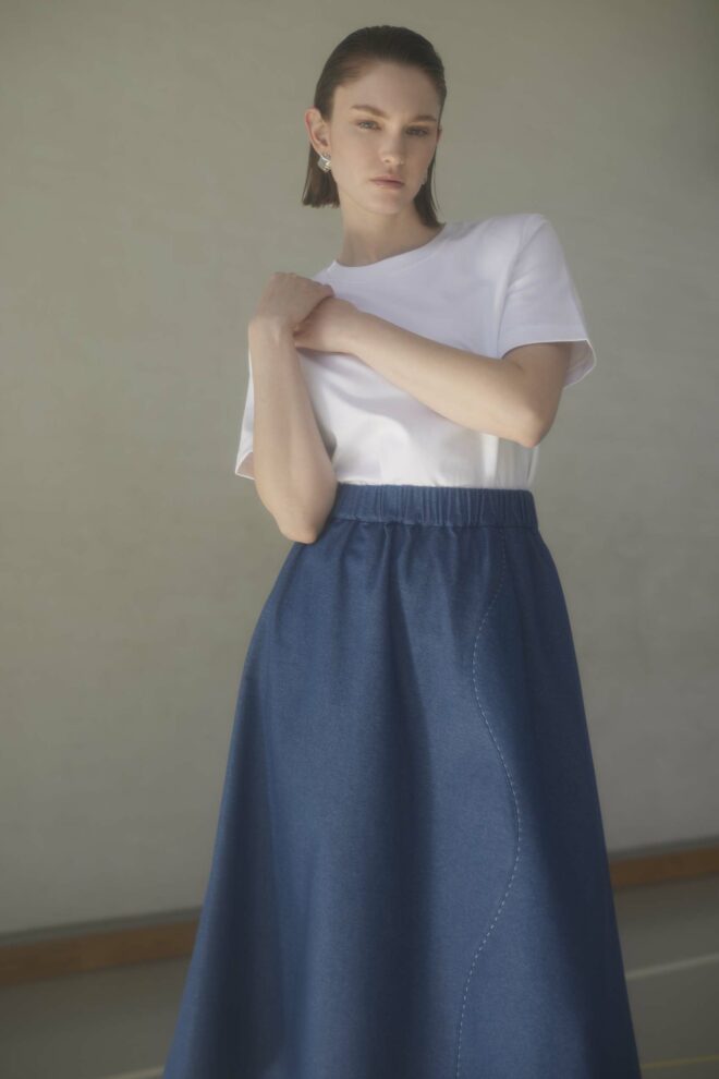 WAVE JUPE MIDI | DENIM - Image 4