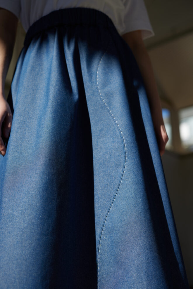 WAVE JUPE MIDI | DENIM - Image 5